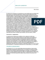 Analisis de Vitaminas en Alimentos