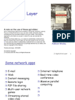 Application Layer: A Note On The Use of These PPT Slides