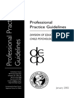 Professional Practice Guidelines - Division of Educational and Child Psychology