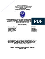 Estrategias de Evaluación Utilizadas Por Los Docentes