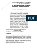 Macroeconomic Factors and Bangladesh Stock Market: Impact Analysis Through Co Integration Approach