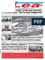 Periódico Lea Lunes 19 de Marzo Del 2018