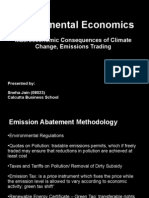 Environmental Economics: Macroeconomic Consequences of Climate Change, Emissions Trading