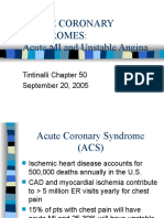 Acute Coronary Syndromes: Acute MI and Unstable Angina: Tintinalli Chapter 50 September 20, 2005