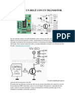 Controlar Un Relé Con Un Transistor