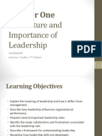 Chapter One: The Nature and Importance of Leadership