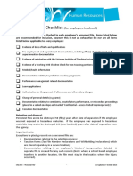 Personnel File Checklist