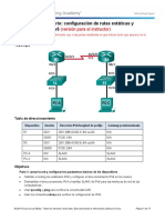 6.2.4.5 Lab - Configuring IPv6 Static and Default Routes - ILM