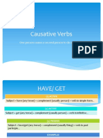 Causative Verbs: One Person Causes A Second Person To Do Something