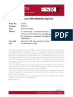 Synovial Knee Disease: MRI Differential Diagnosis: Poster No.: Congress: Type: Authors