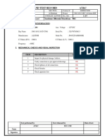 Site Inspection and Test Record At&C: OK OK OK OK OK