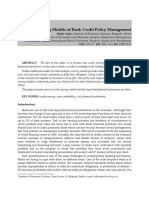 Models Credit Policy,, PDF