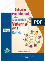 Estudio Nacionalde Mortalidad Materna 2011