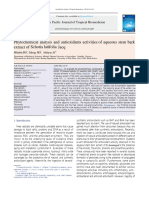 Phytochemical Analysis and Antioxidants Activities of Aqueous Stem Bark Extract of Schotia Latifolia Jacq