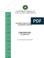 Agha Khan Board SSC Syllabus Chemistry