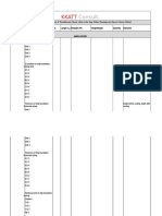 Measurement Sheet