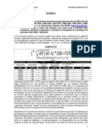 Calculo de La Tasa de Crecimiento Promedio Anual