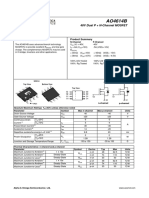 Product Summary General Description: 40V Dual P + N-Channel MOSFET