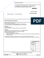 Biology: University of Cambridge International Examinations General Certificate of Education Ordinary Level