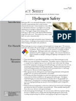 EH&S Fact Sheet On Hydrogen Cylinder Safety