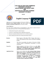 English Language Proficiency Course