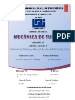 Laboratorio #3 de Mecánica de Suelos 1 - Relaciones Volumétricas Del Suelo