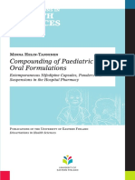 Compounding of Paediatric Oral Formulations Nifedipino