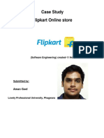 Case Study Flipkart Online Store: (Software Engineering) Created-11 Nov, 2017