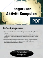 Pengurusan Aktiviti Kumpulan Dalam Kelas