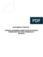 Documento Técnico Manual de Buenas Prácticas de Oficina Farmacéutica para Farmacias y Boticas