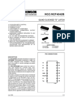 HCC/HCF4042B: Quad Clocked "D" Latch