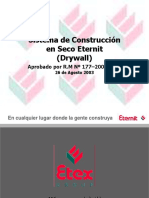 Sistema de Construccion en Seco (Drywall) Eternit