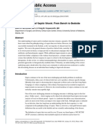 HHS Public Access: Pathophysiology of Septic Shock: From Bench To Bedside