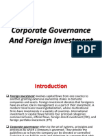 Corporate Governance and Foreign Investment