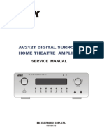 Av212T Digital Surround Home Theatre Amplifier: Service Manual