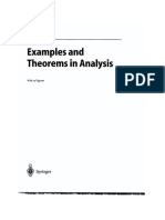 Examples and Theorems in Analysis: Walker