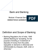 Module 1 - Bank and Banking