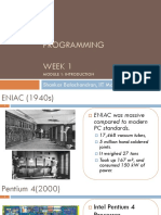 Programming Week 1: Shankar Balachandran, IIT Madras