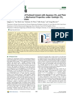 Chemical Reactions of Portland Cement With Aqueous CO and Their Impacts On Cement 'S Mechanical Properties Under Geologic CO Sequestration Conditions