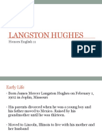 Langston Hughes: Honors English 11