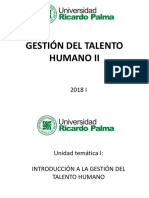 I Introducción A La Gestión Del Talento Humano