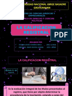 La Calificacion Registral