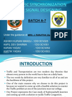 Traffic Synchronization and Signal Designing: Batch A-7