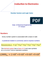 Esc201: Introducton To Electronics: Number System and Logic Gates