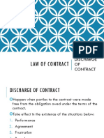 Topic 6 - Discharge of Contract