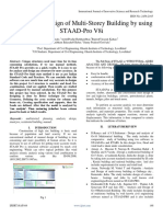 Analysis and Design of Multi Storey Building by Using STAAD Pro V8i