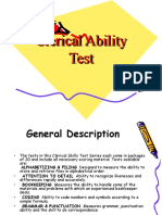 Clerical Ability Test