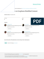 A Review Paper On Graphene Modified Cement