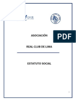 Estatuto de La Asociación Real Club de Lima (Actualizado 2018)