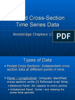 Pooled Cross-Section Time Series Data